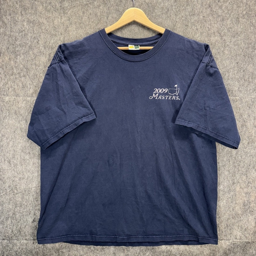 Vintage 2009 Masters Champions T-Shirt Golf Men's XXL Blue USA Made
